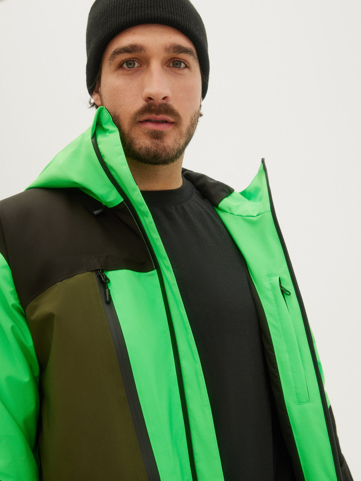 O'Neill Mens Gtx Psycho Tech Jacket in Poison Green