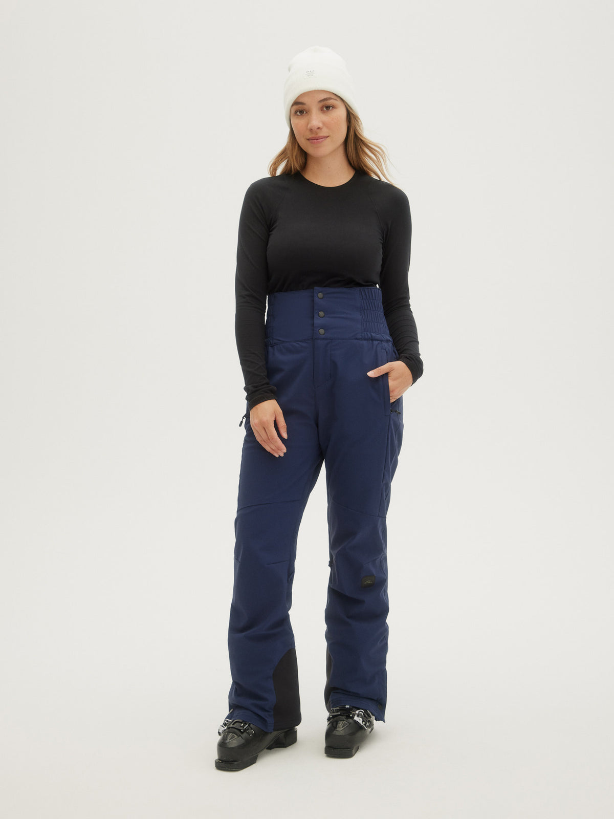 O'Neill Ladies High Waist Pants in Ink Blue