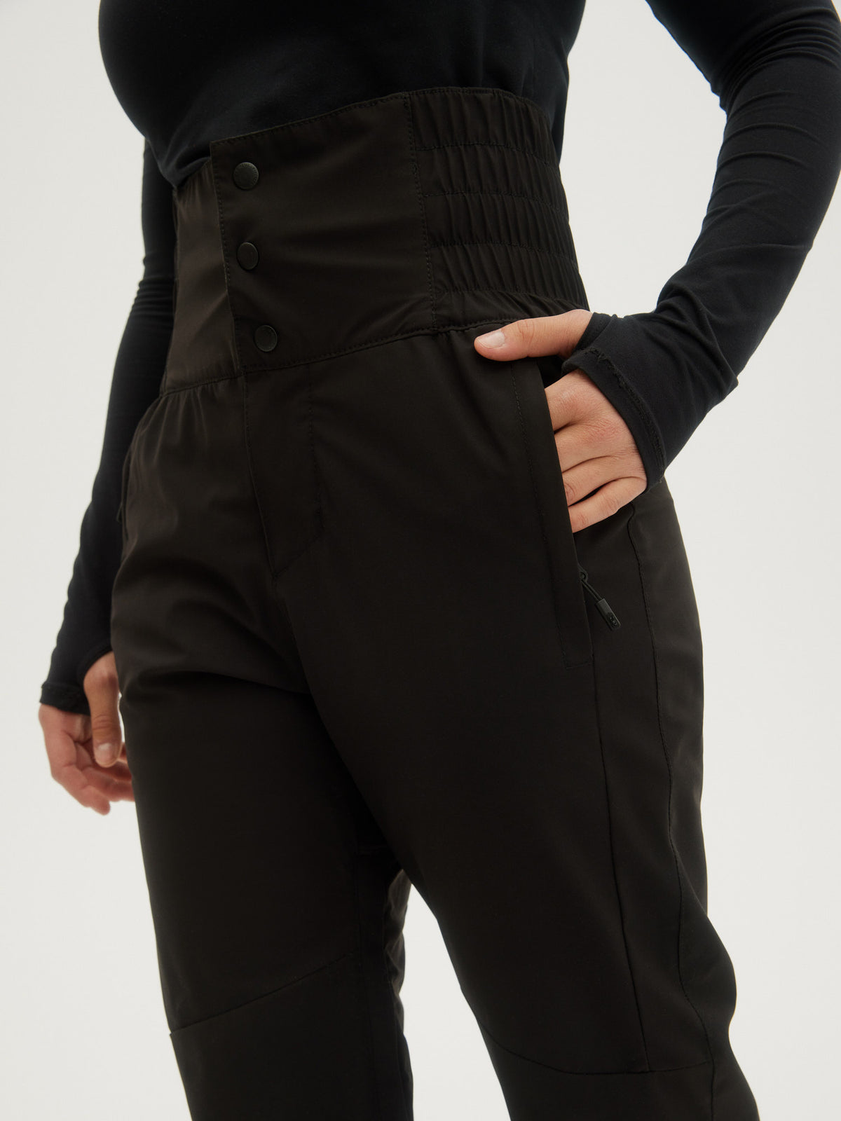 O'Neill Ladies High Waist Pants in Black Out