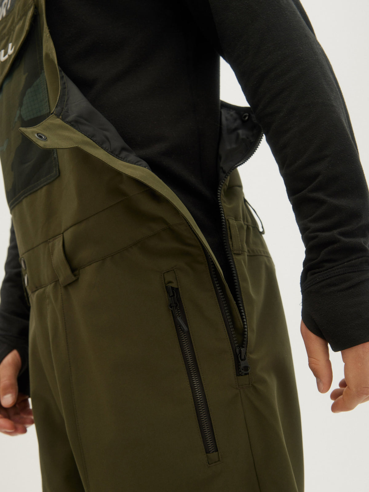 O'Neill Mens Shred Bib Pants in Forest Night