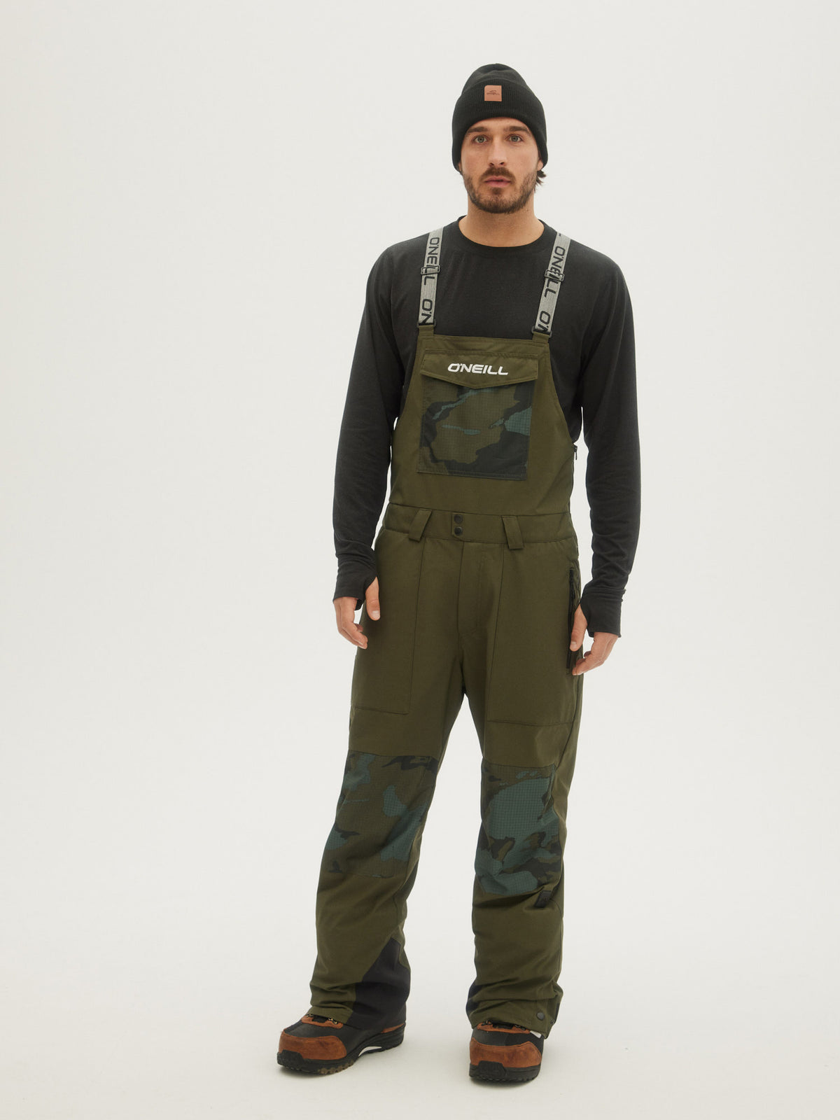 O'Neill Mens Shred Bib Pants in Forest Night
