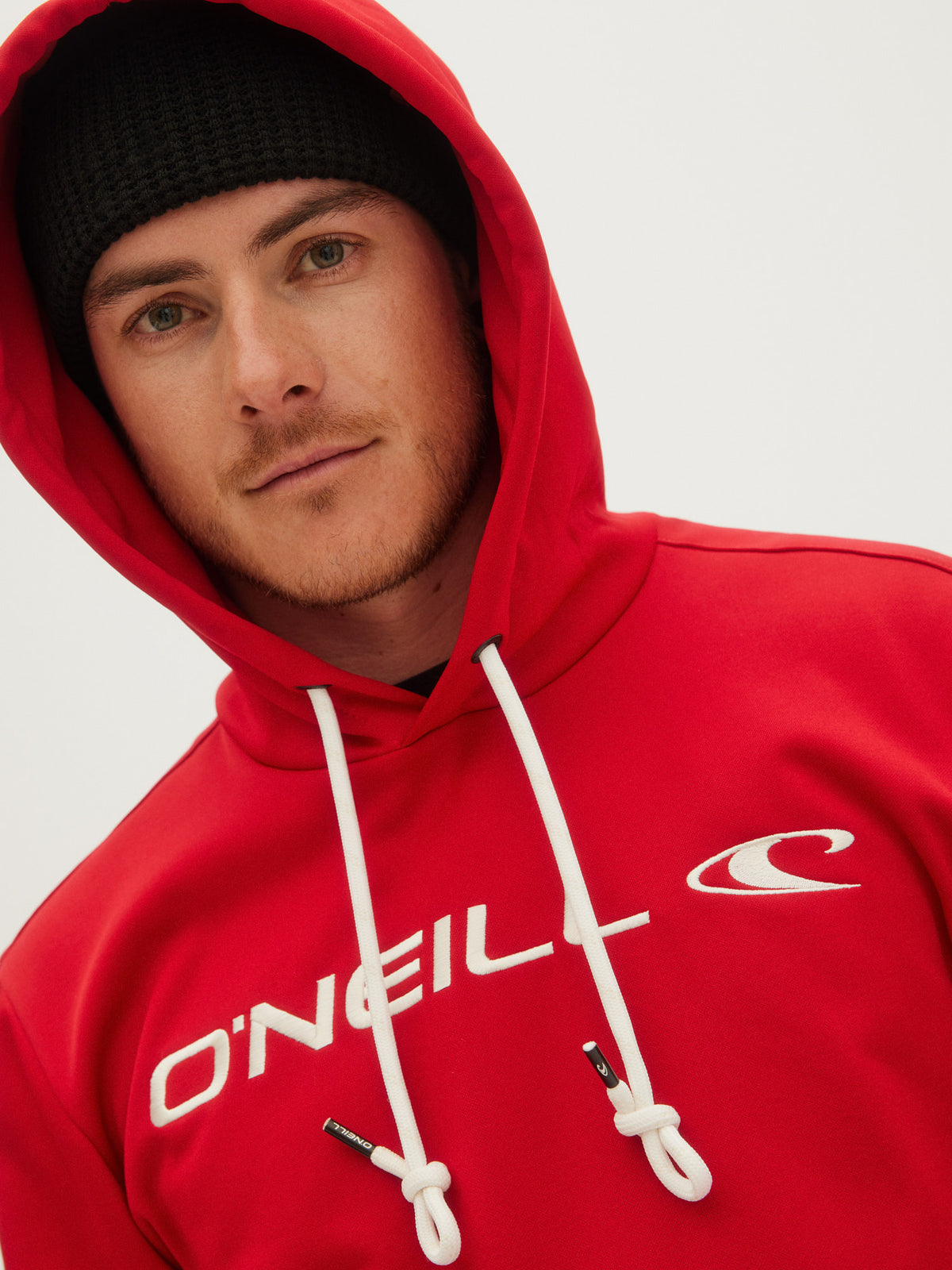 O'Neill Slope Hooded Fleece in Haute Red