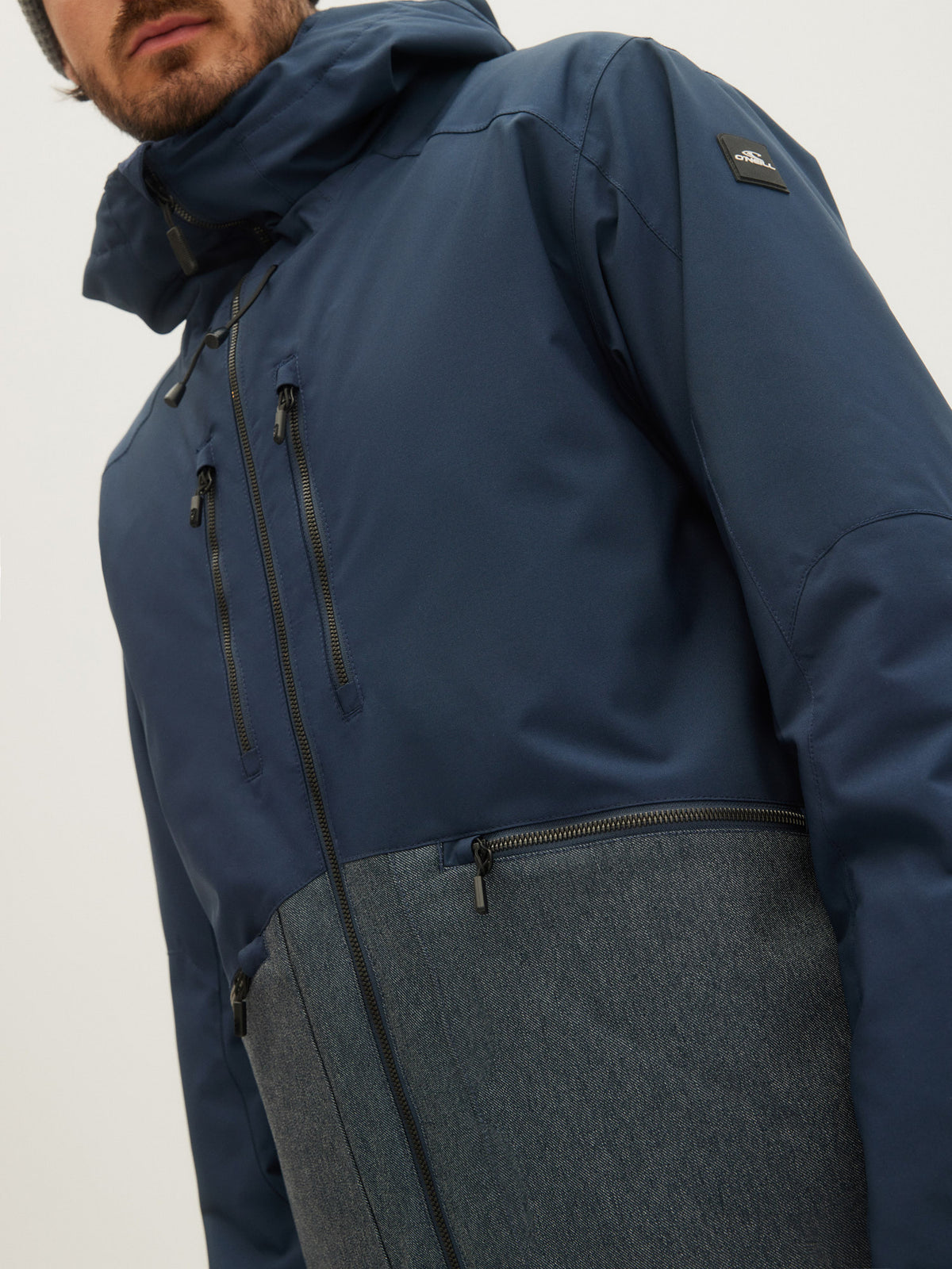 O'Neill Mens Texture Jacket in Ink Blue