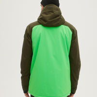O'Neill Mens Total Disorder Jacket in Poison Green