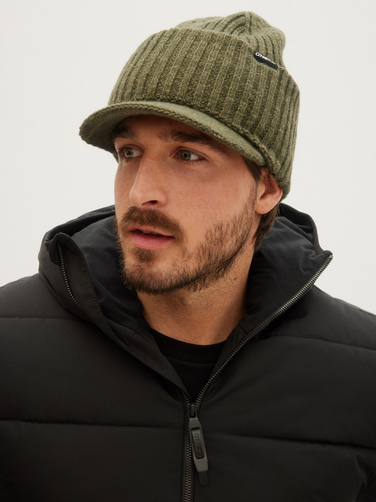 O'Neill Mens O'Neill Visor Beanie in Forest Night
