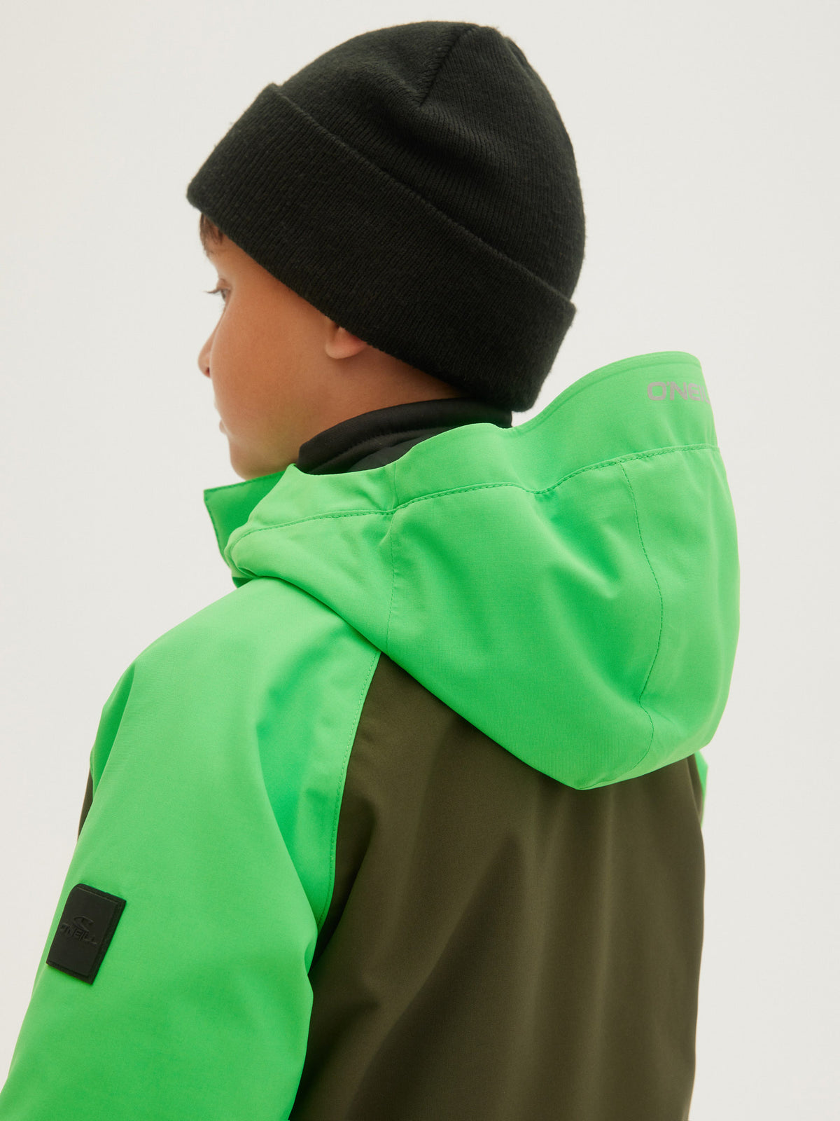 O'Neill Boys Anorak Jacket in Poison Green