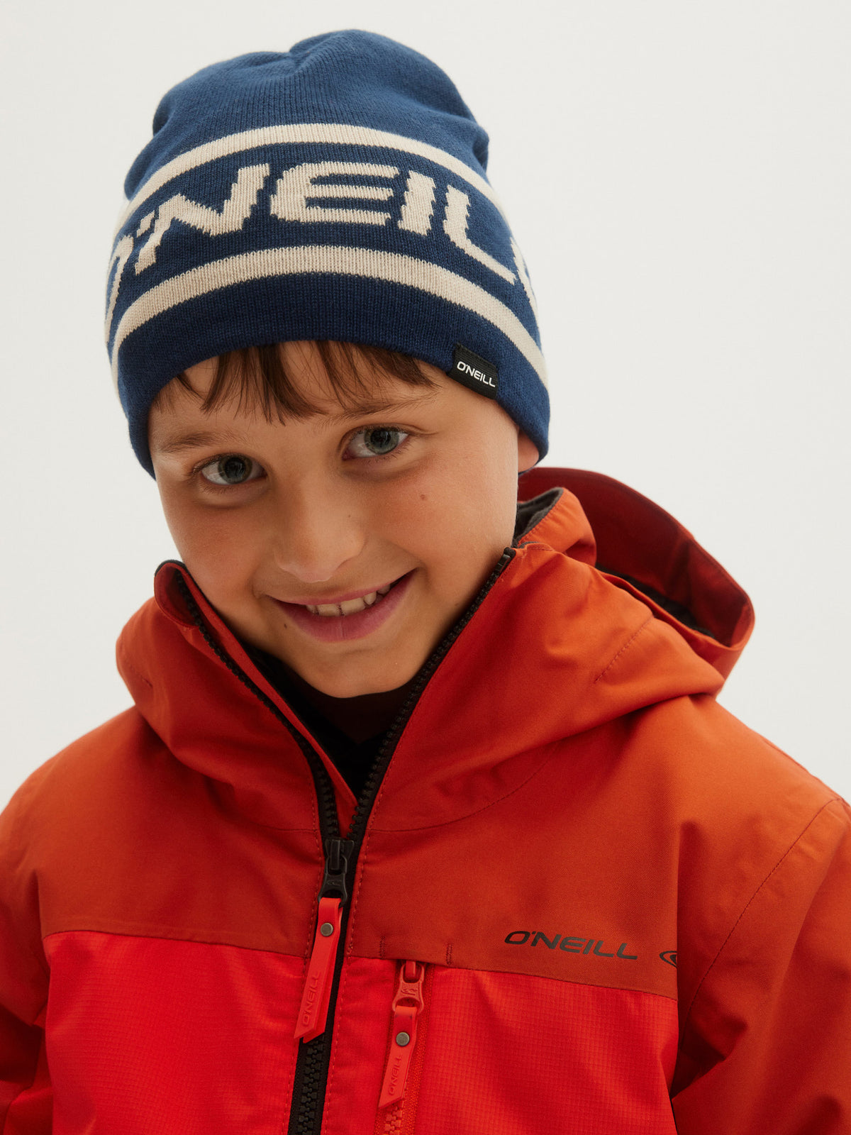 O'Neill Boys Reversible Logo Beanie in Ink Blue