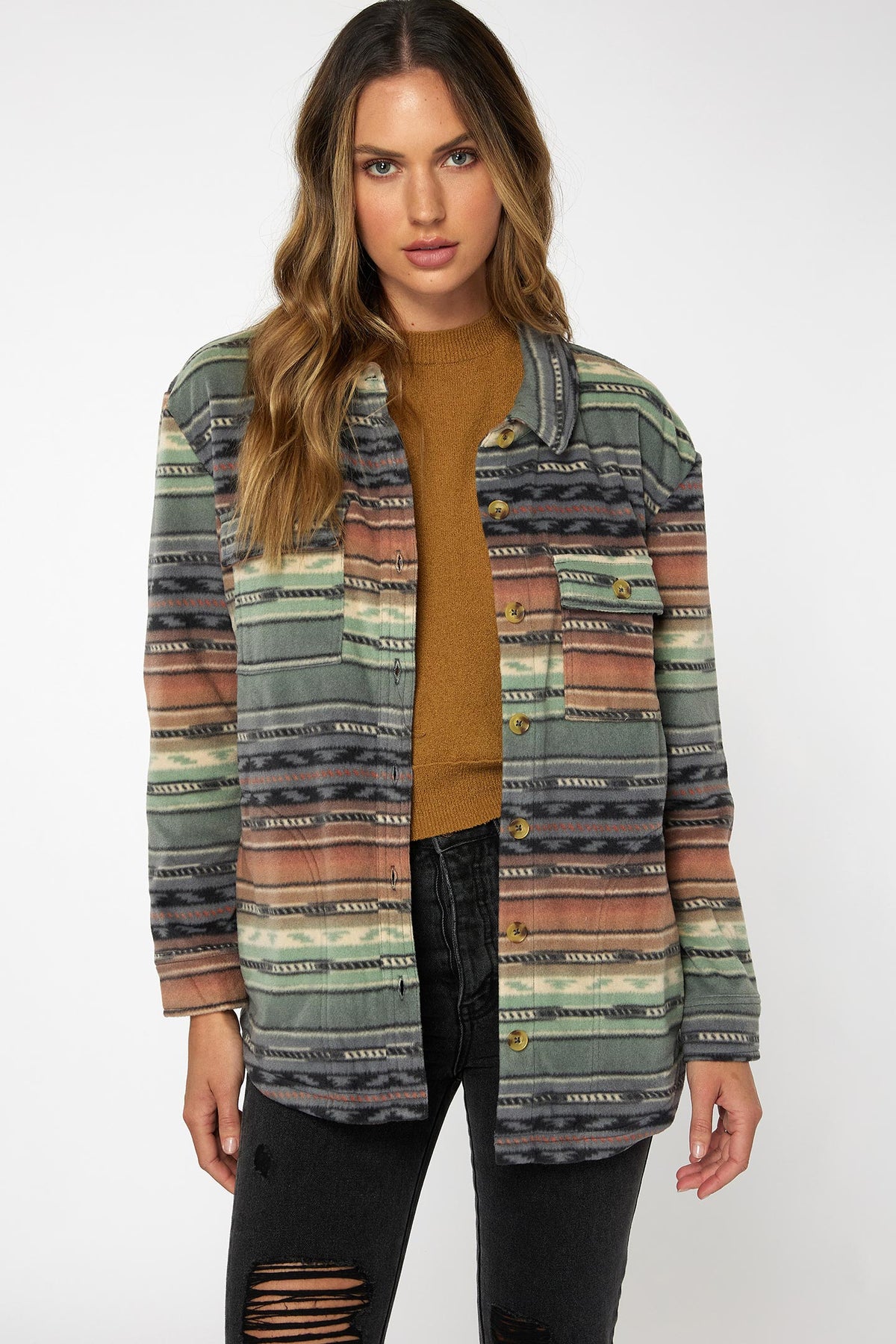 LADIES COLLINS SUPERFLEECE FLANNEL TOP