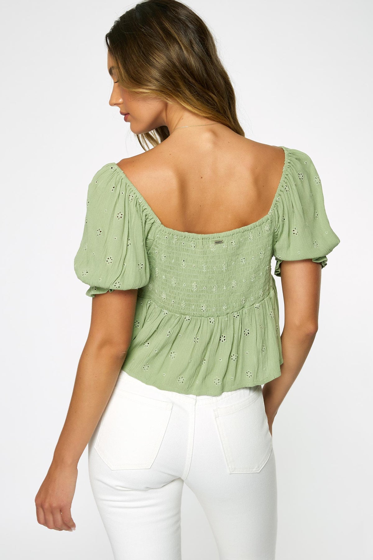 LADIES ISABEL EYELET TOP
