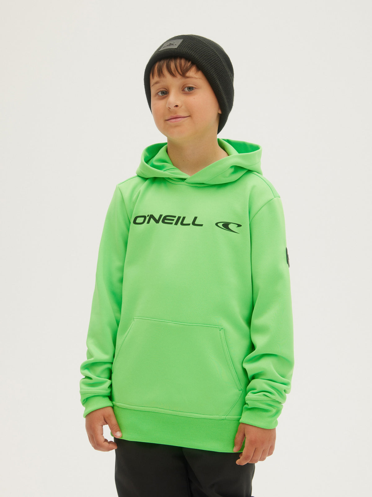 O'Neill Kids Slope Hooded Fleece in Poison Green