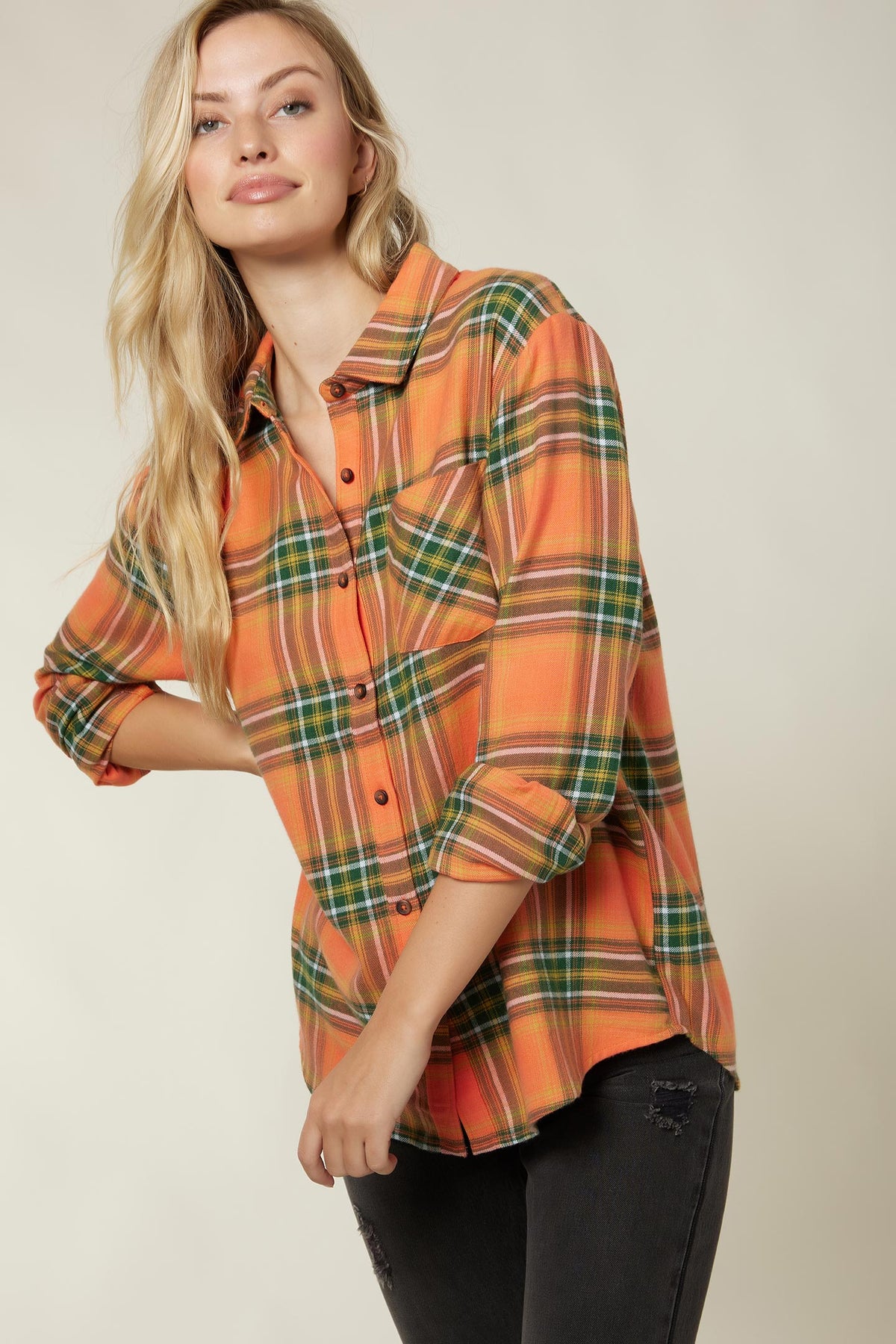 LADIES LOGAN FLANNEL TOP