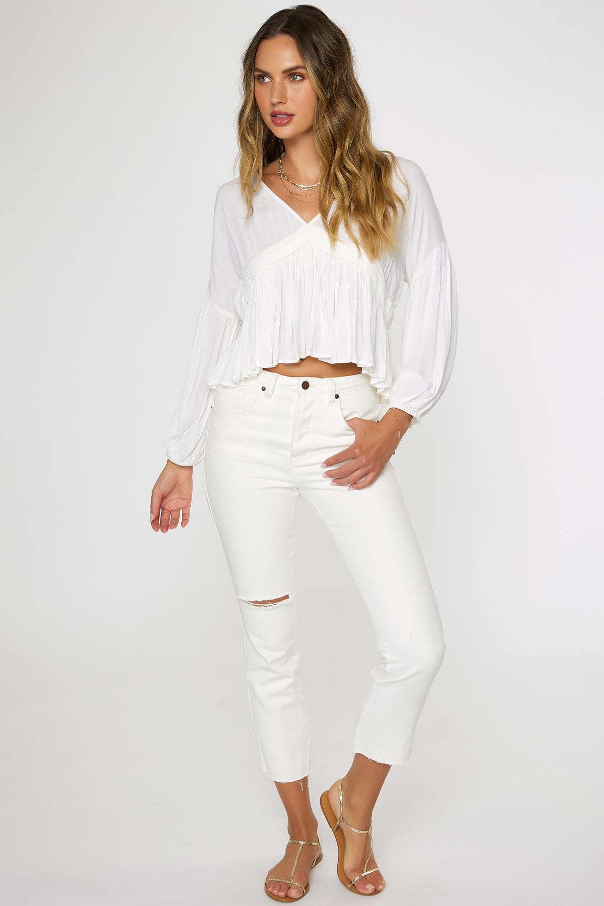 LADIES MARY SOLID TOP