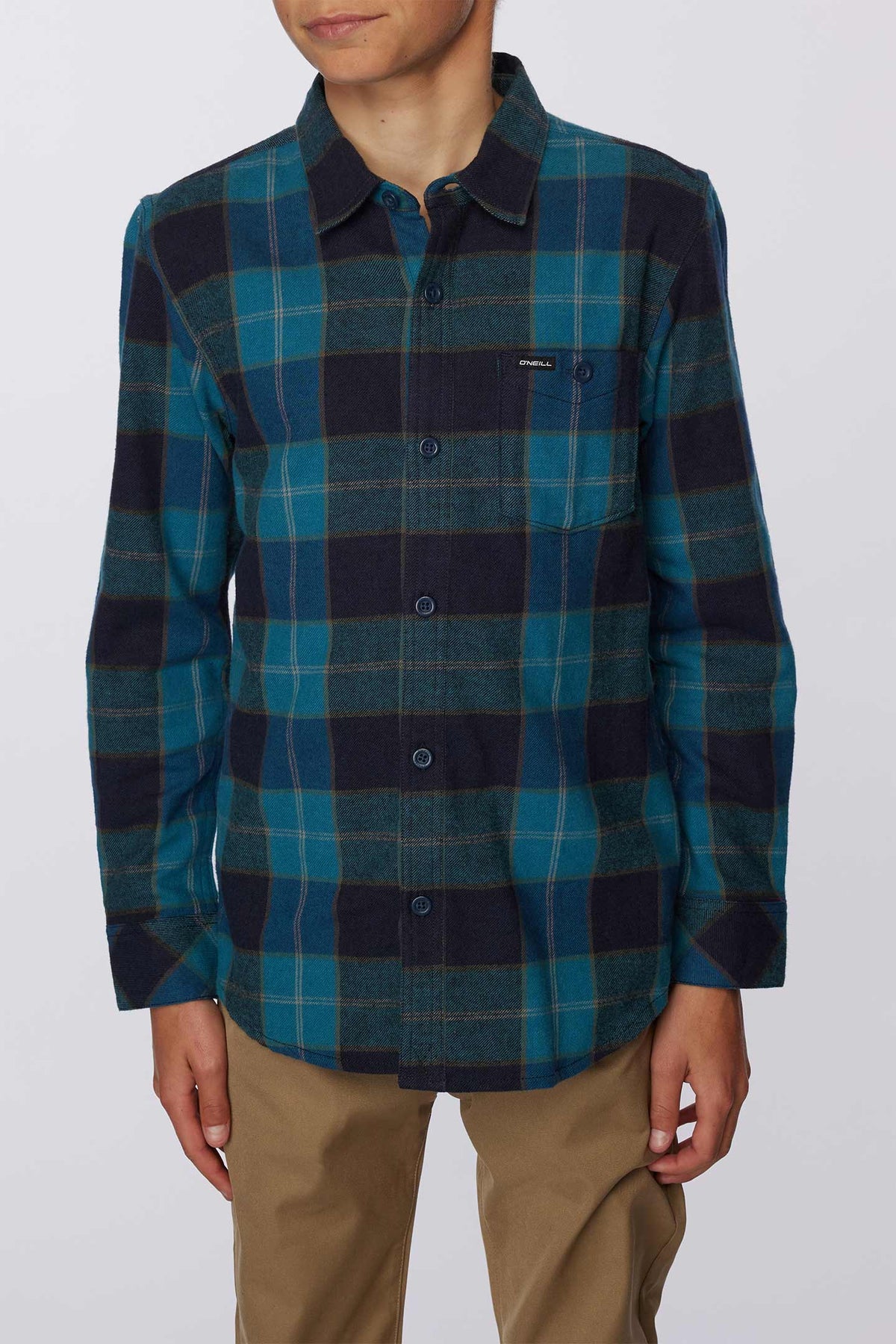 BOYS REDMOND PLAID STRETCH FLANNEL