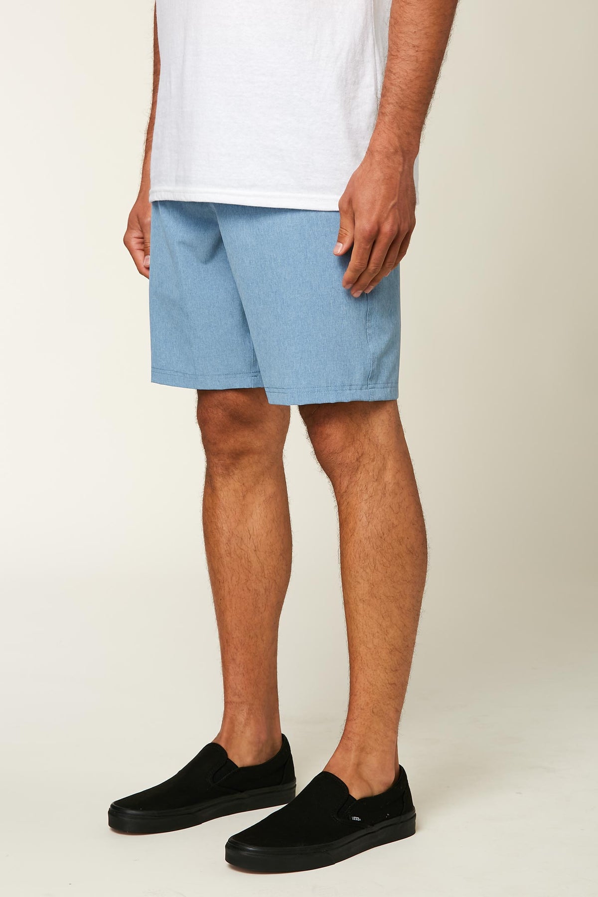 MENS LOADED HEATHER 19'' HYBRID SHORTS