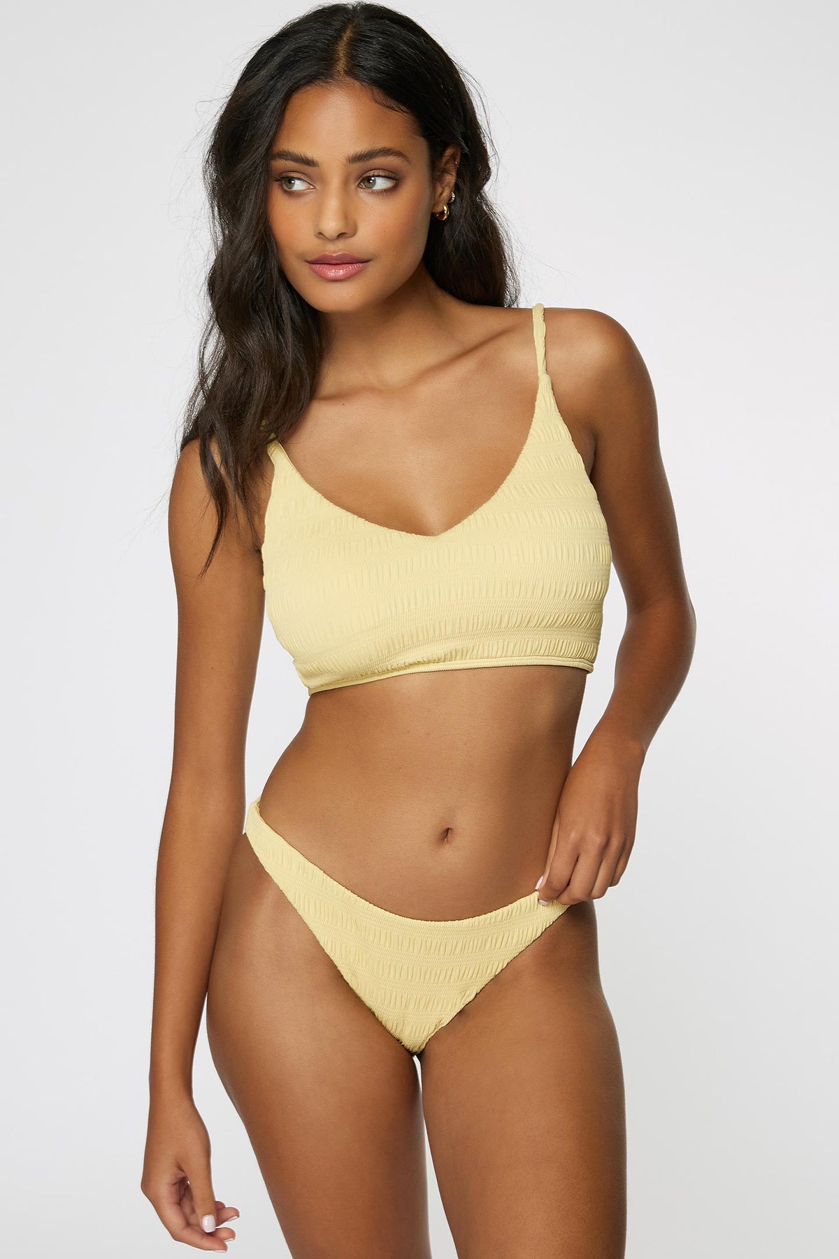 LADIES SALTWATER SOLIDS TEXTURE FLAMENCO BOTTOMS