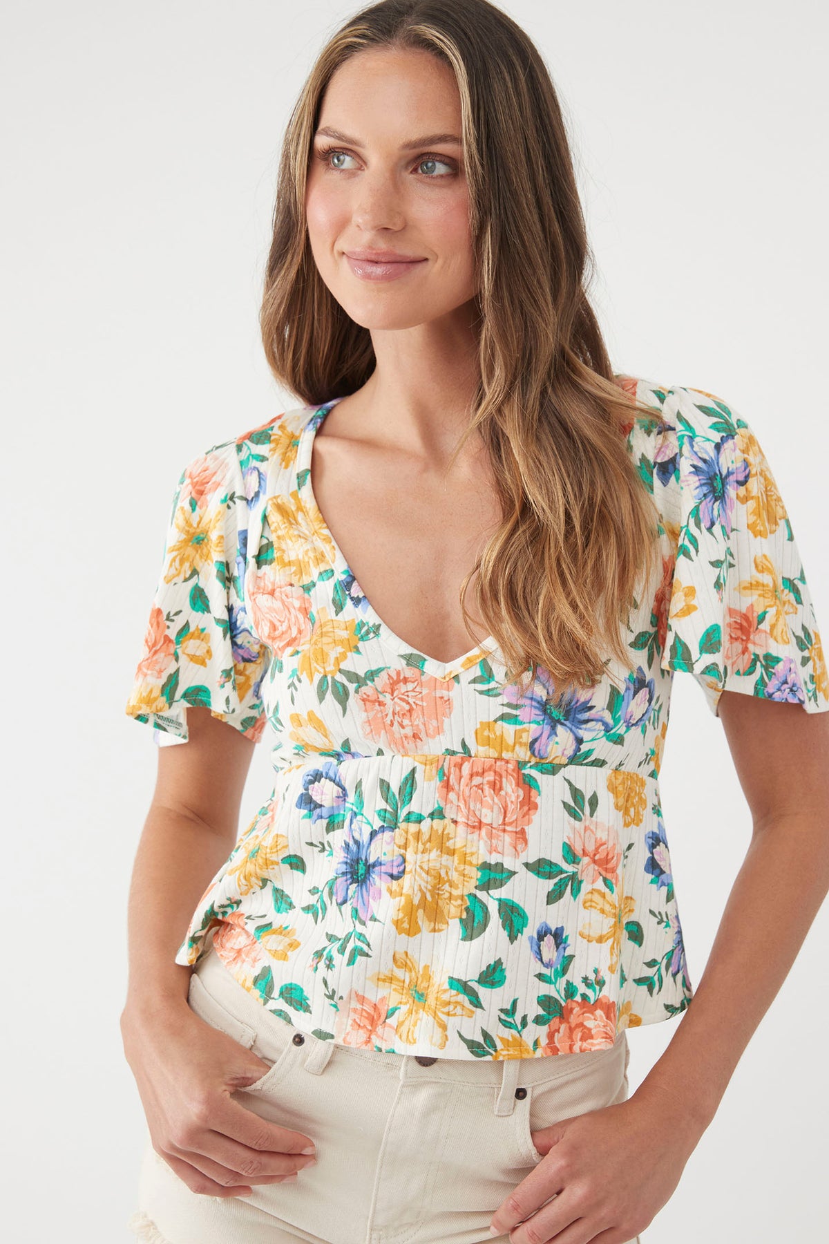 WESLIN FLORAL TOP