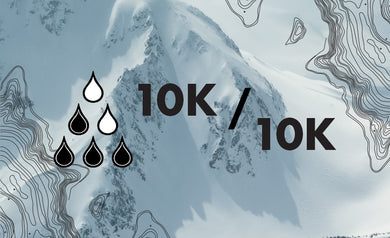 Indice d'imperméabilité à l'eau et respirabilitée de 10K / 10K