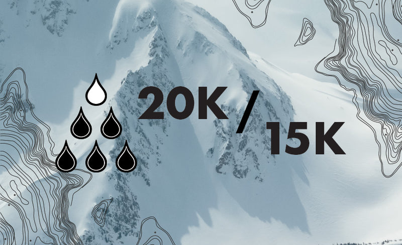 20K / 15K Waterproof Breathability Rating