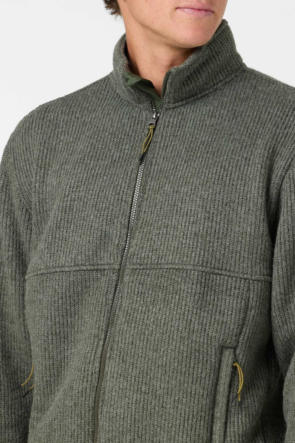 MOCK NECK ZIP FLEECE