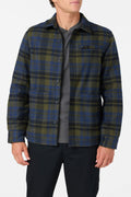 PLAID HIGH PILE LINED JACKET