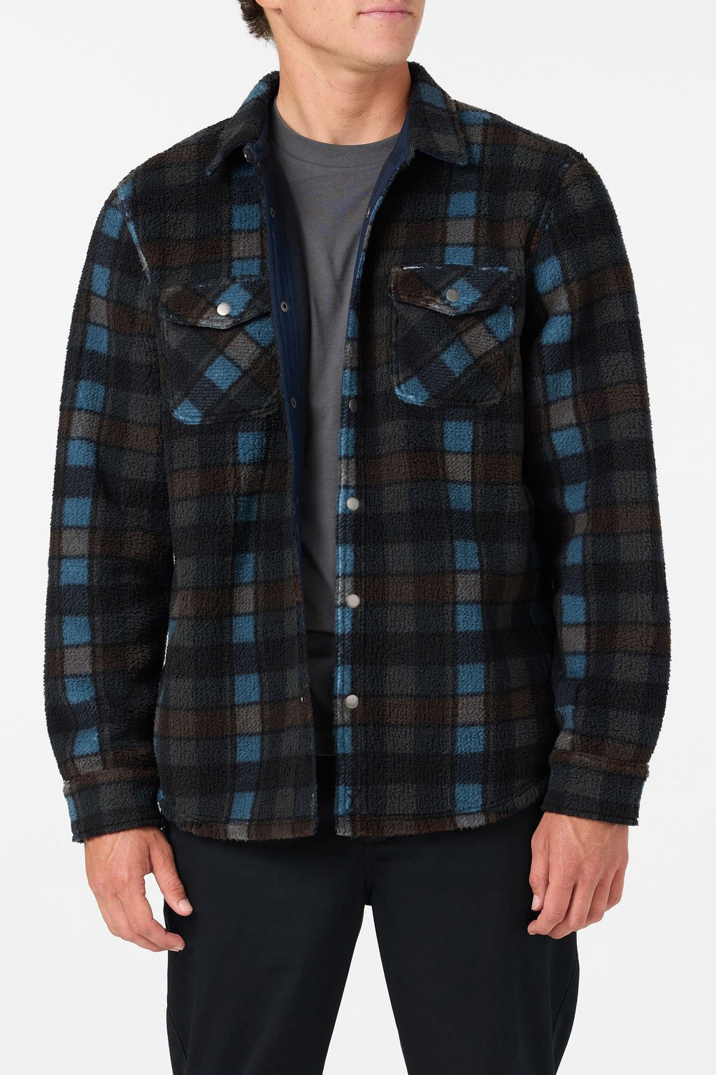 GLACIER PLAID HIGH PILE SUPERFLEECE