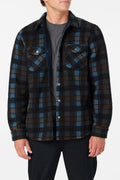 GLACIER PLAID HIGH PILE SUPERFLEECE