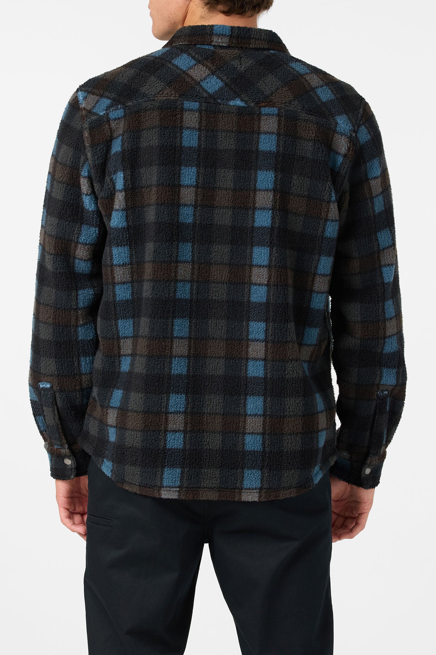 GLACIER PLAID HIGH PILE SUPERFLEECE
