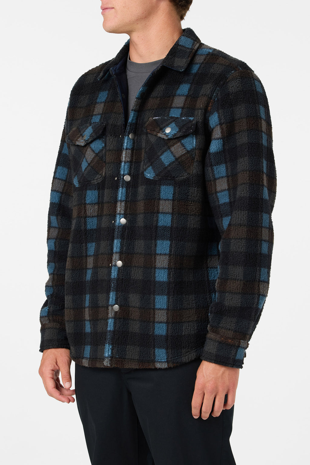 GLACIER PLAID HIGH PILE SUPERFLEECE