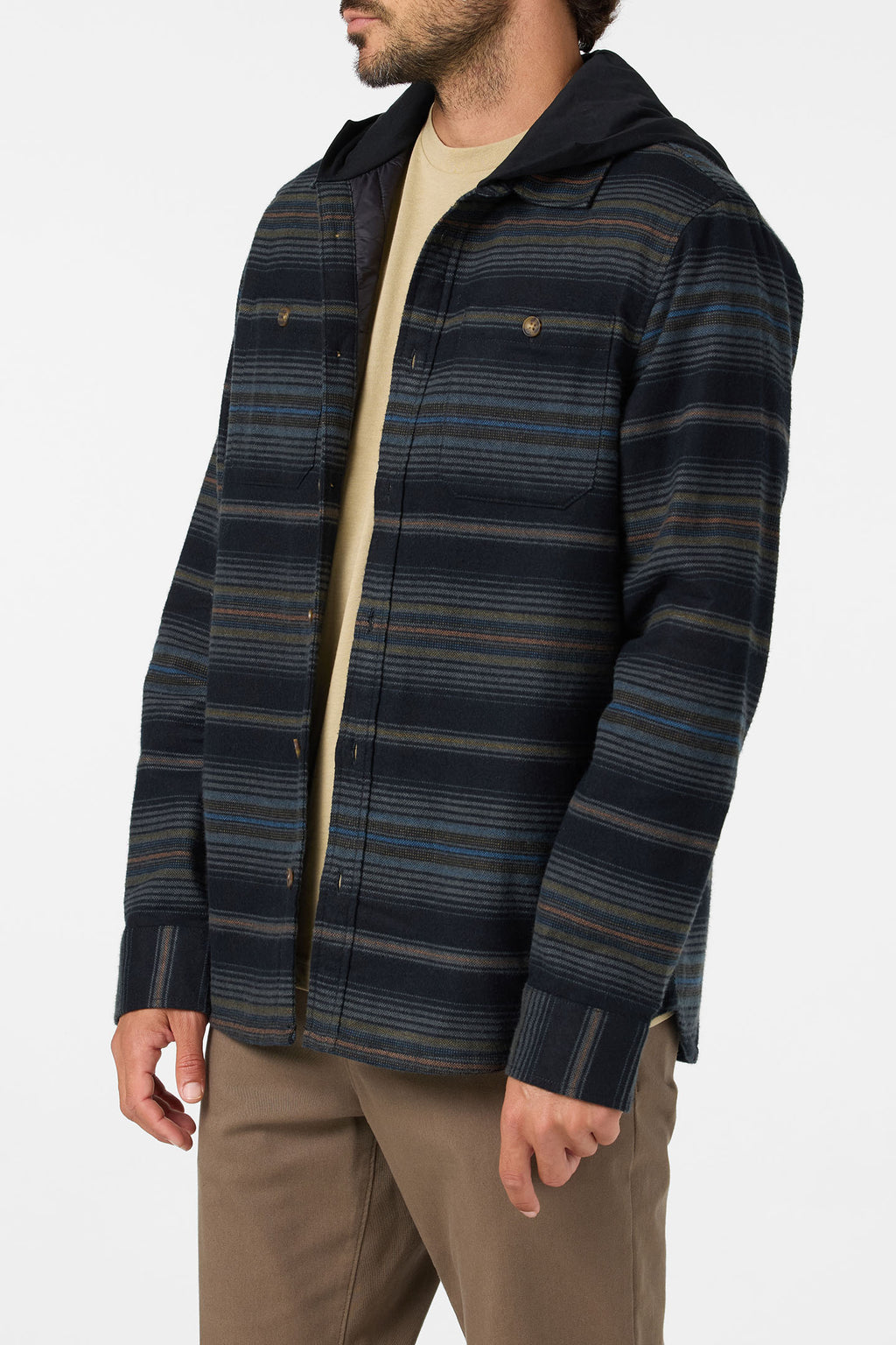 HOODED LINED FLANNEL