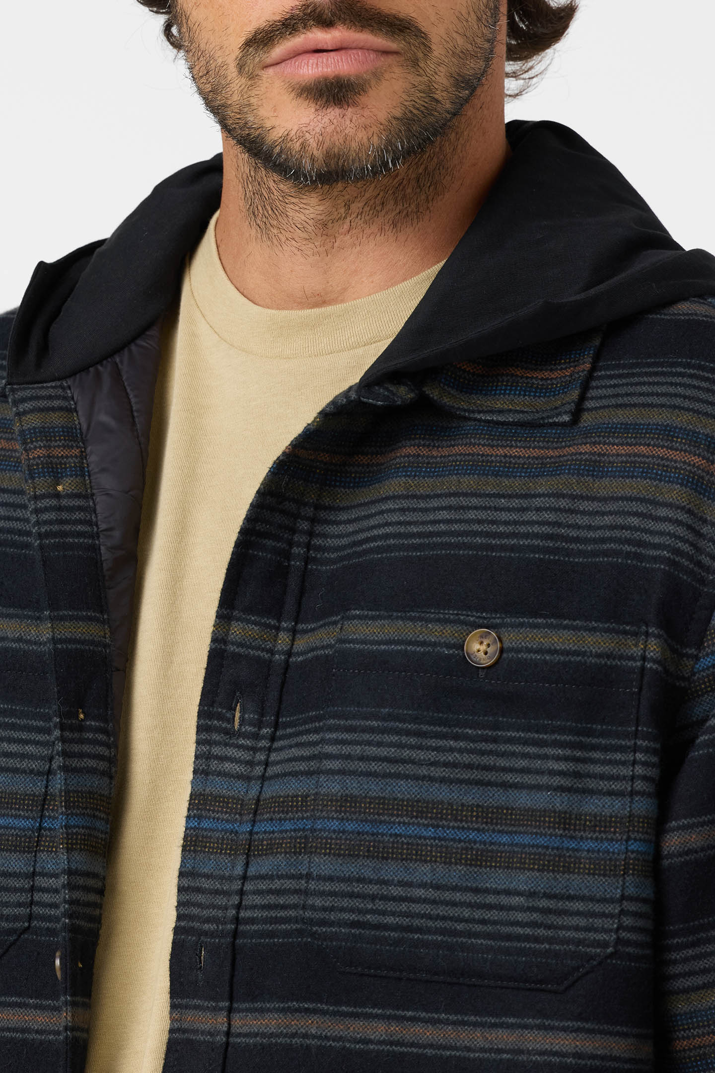 HOODED LINED FLANNEL