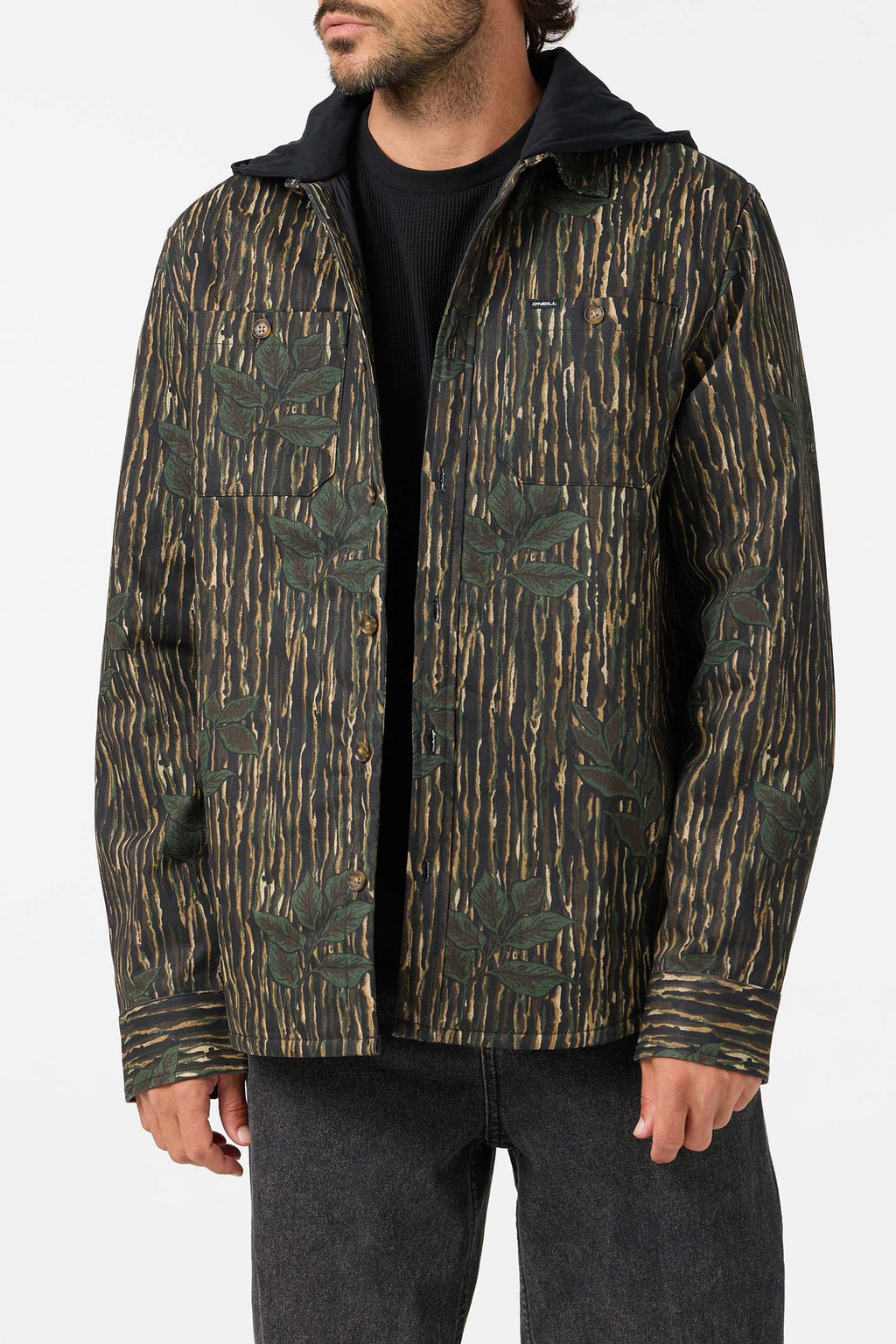 HOODED LINED FLANNEL