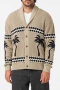 MIRRORED PALMS CARDIGAN