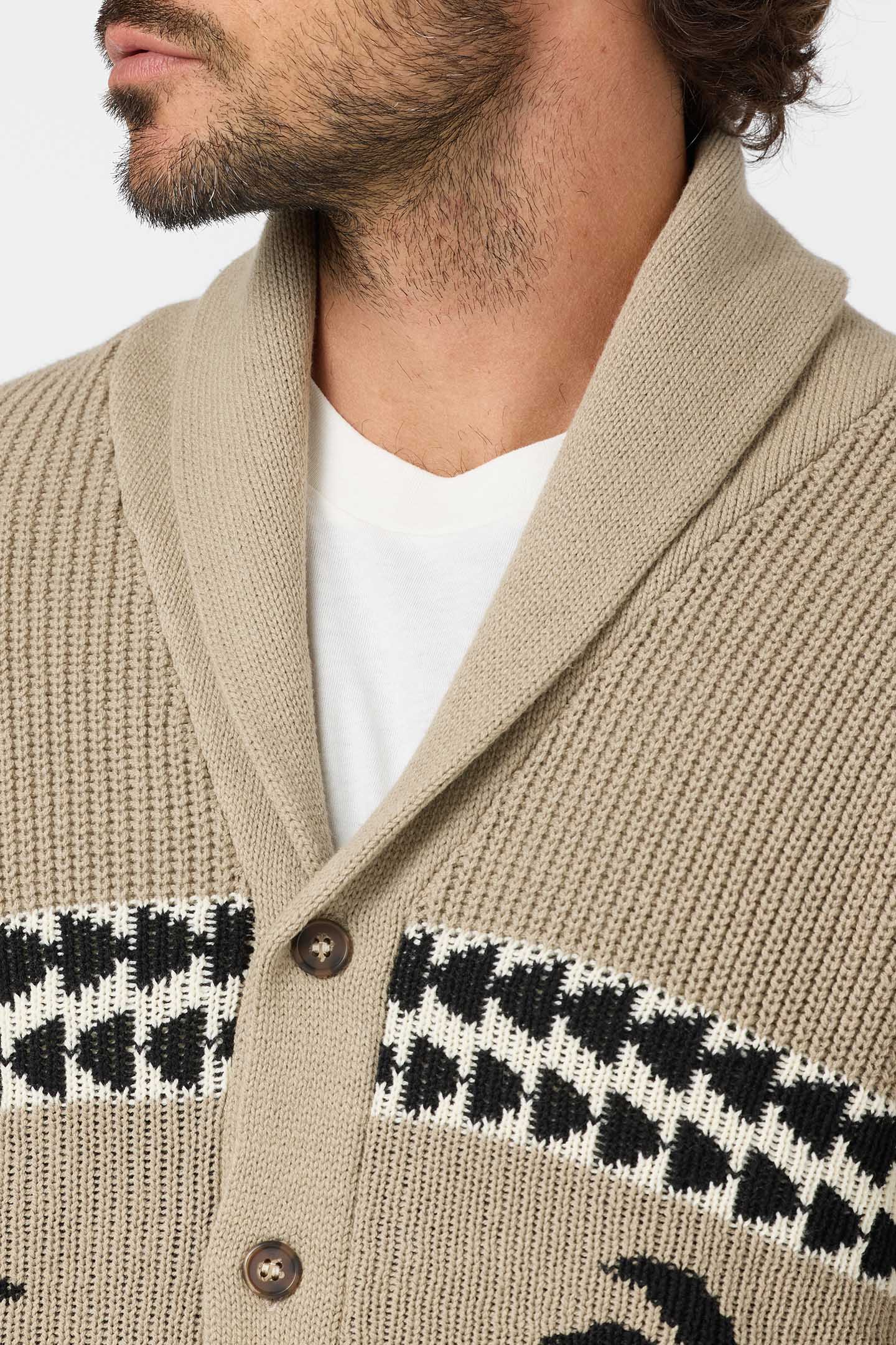MIRRORED PALMS CARDIGAN