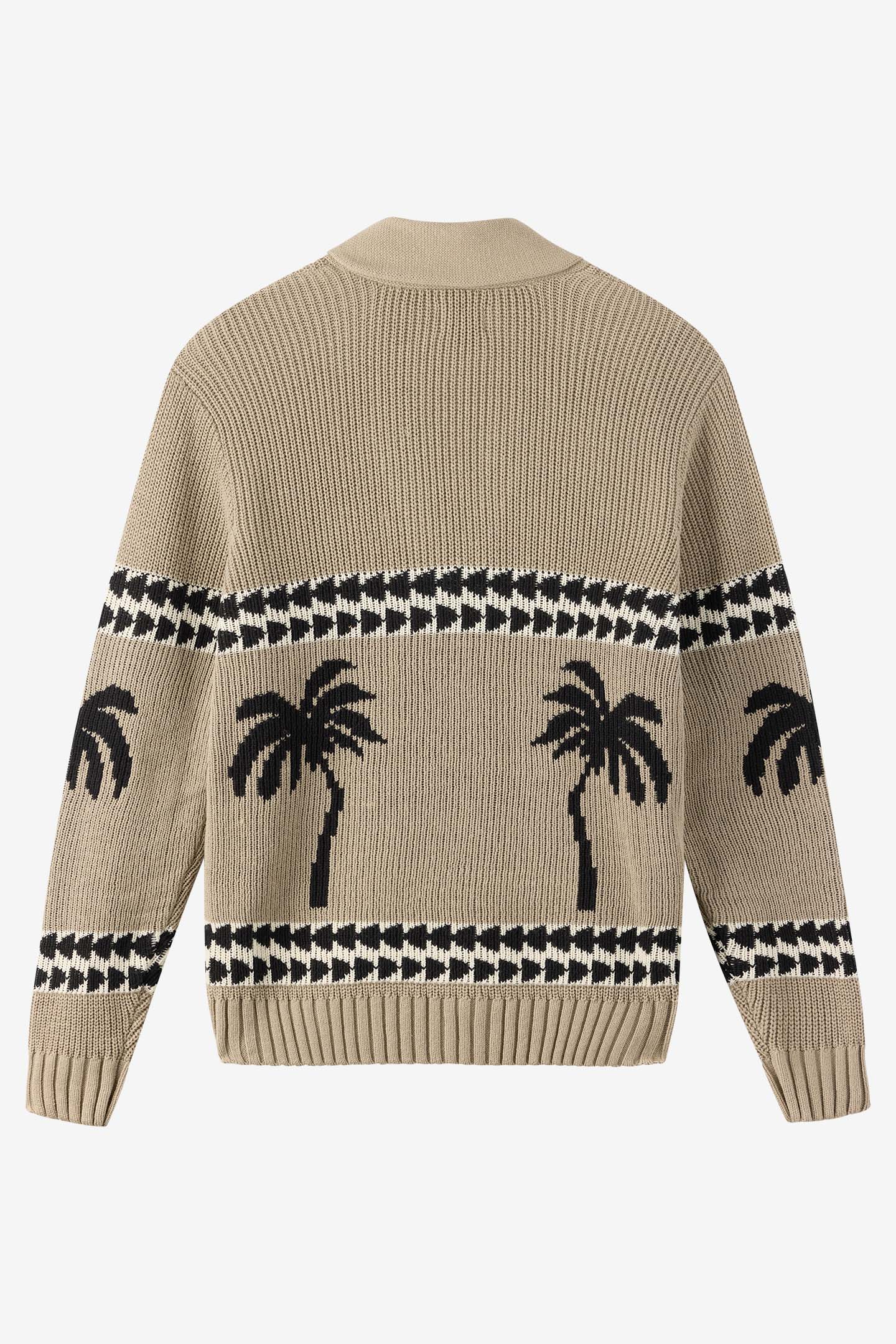 MIRRORED PALMS CARDIGAN