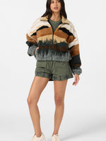 CORDIN JACQUARD SHERPA JACKET