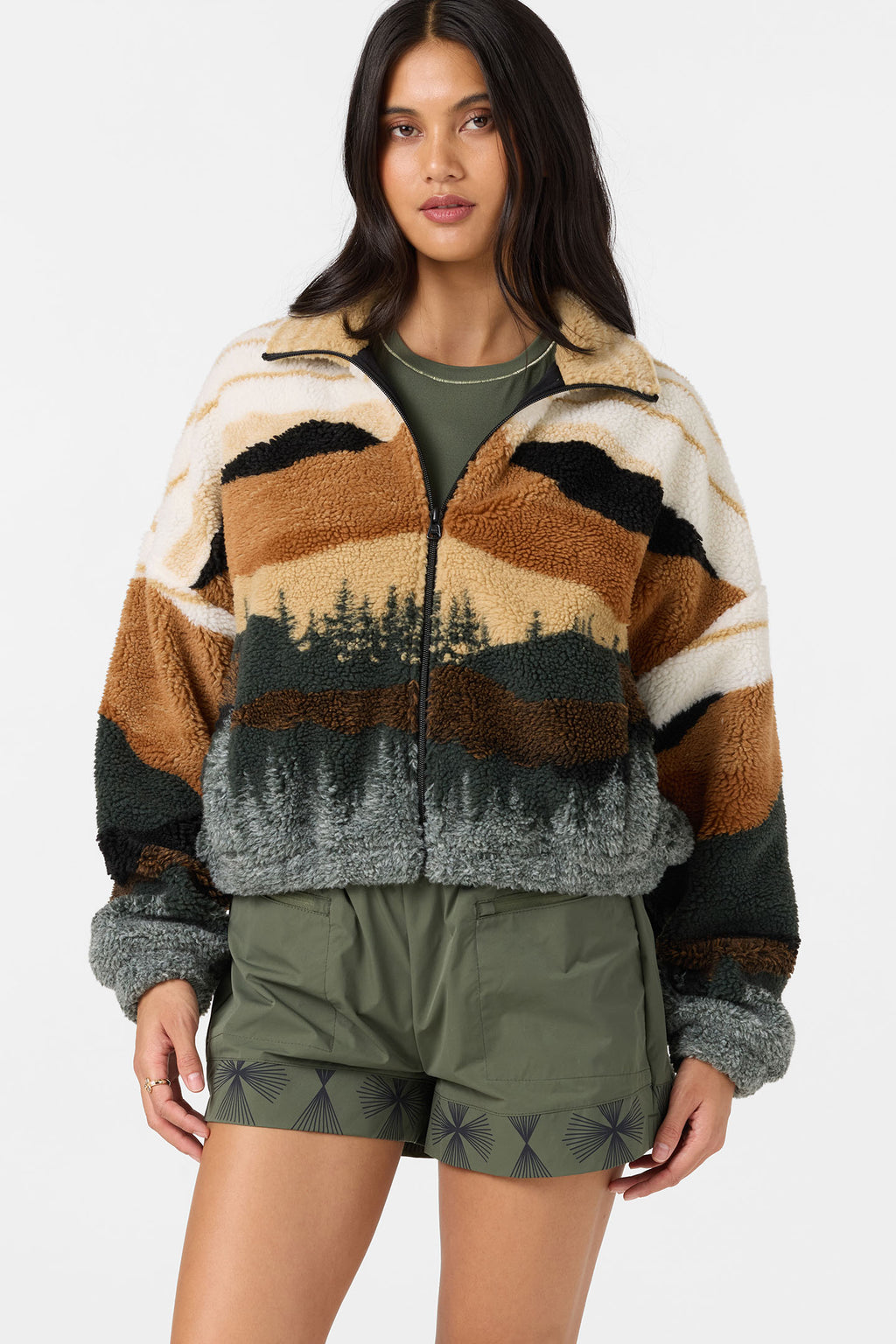 CORDIN JACQUARD SHERPA JACKET