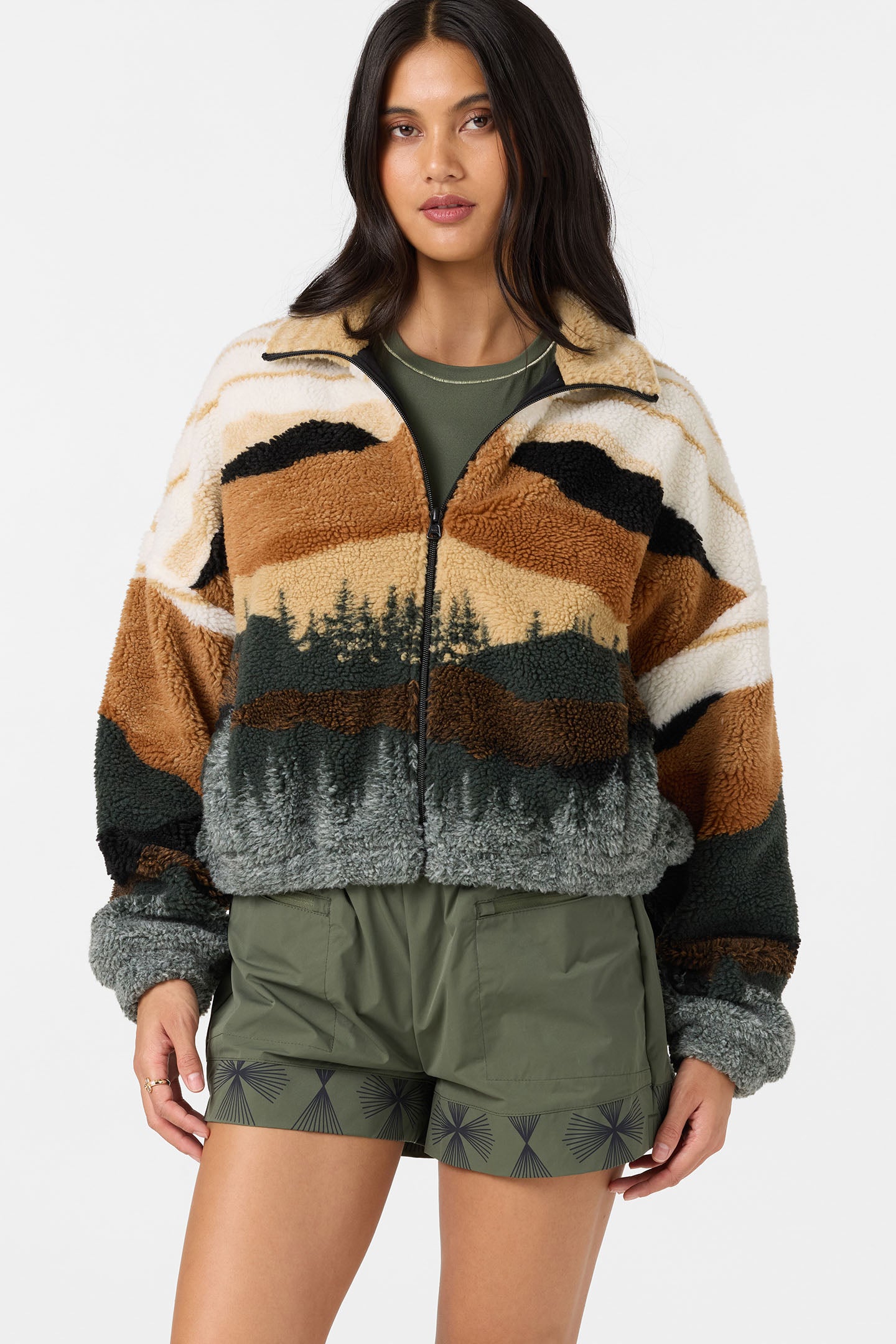 CORDIN JACQUARD SHERPA JACKET