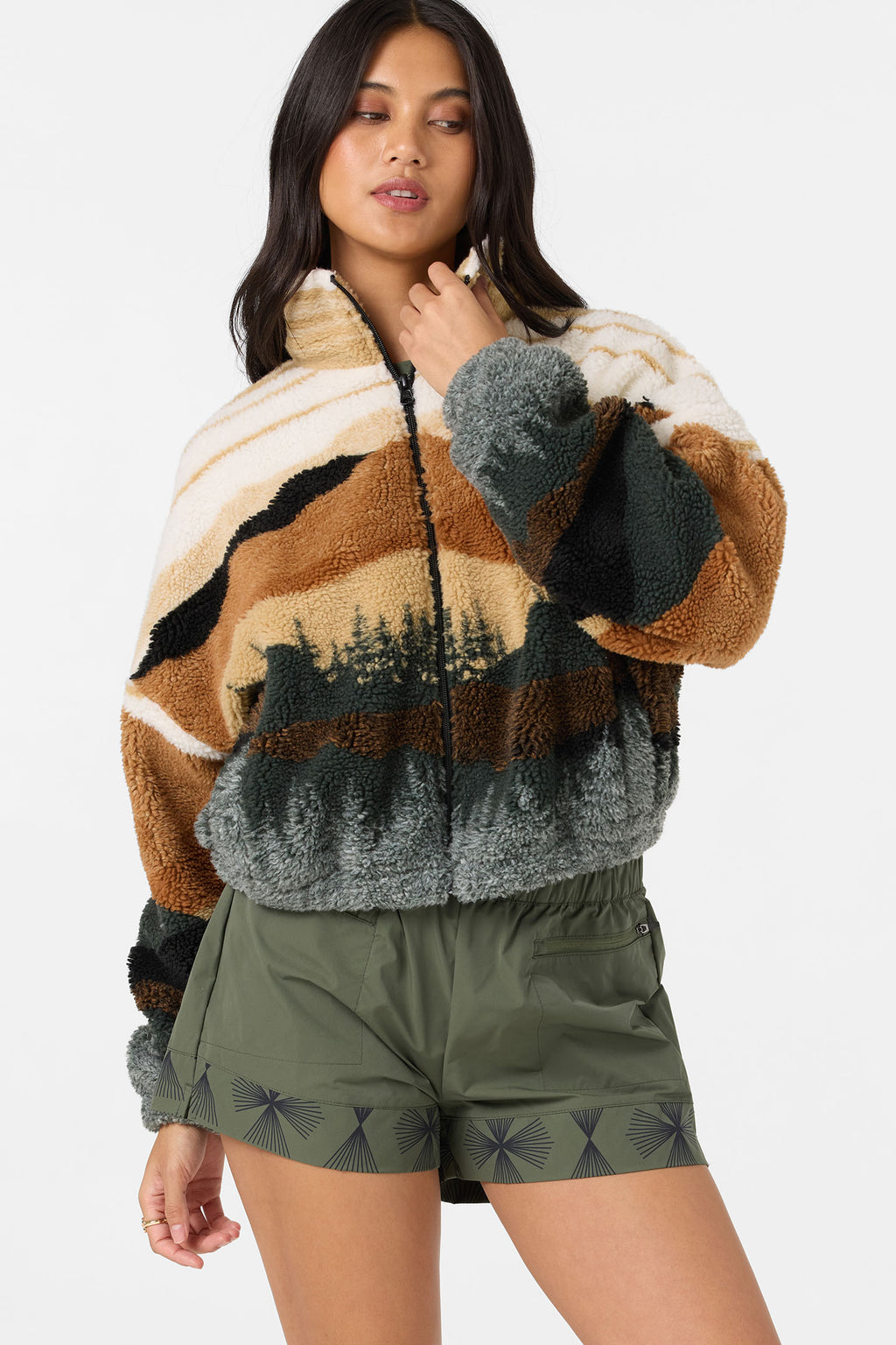 CORDIN JACQUARD SHERPA JACKET
