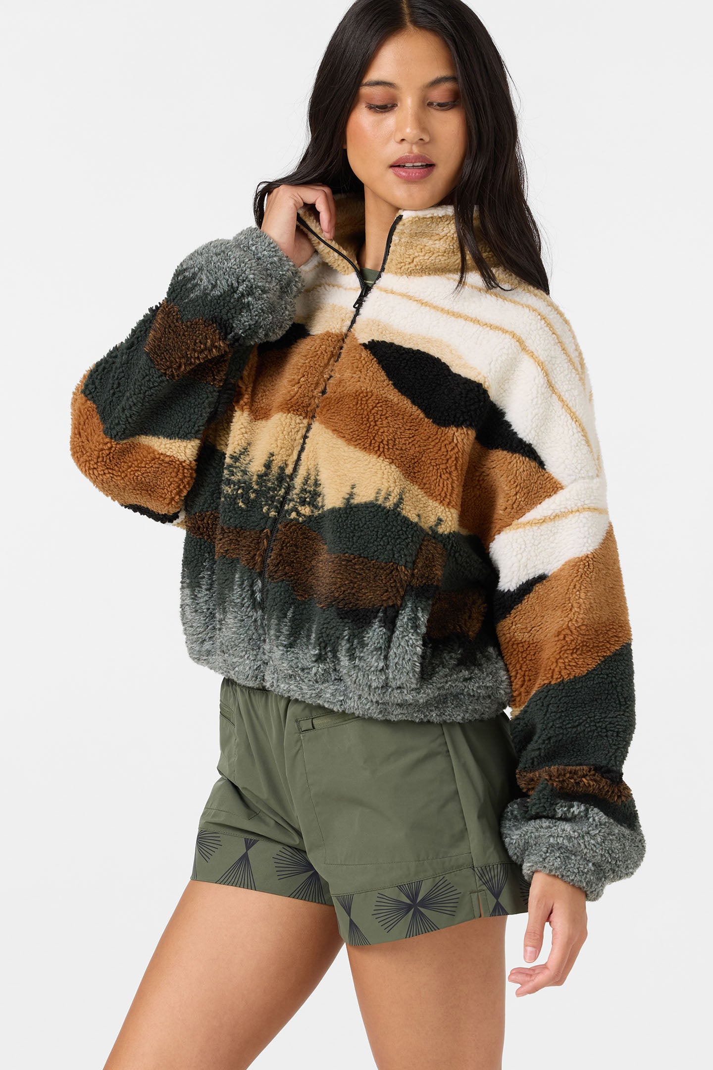CORDIN JACQUARD SHERPA JACKET