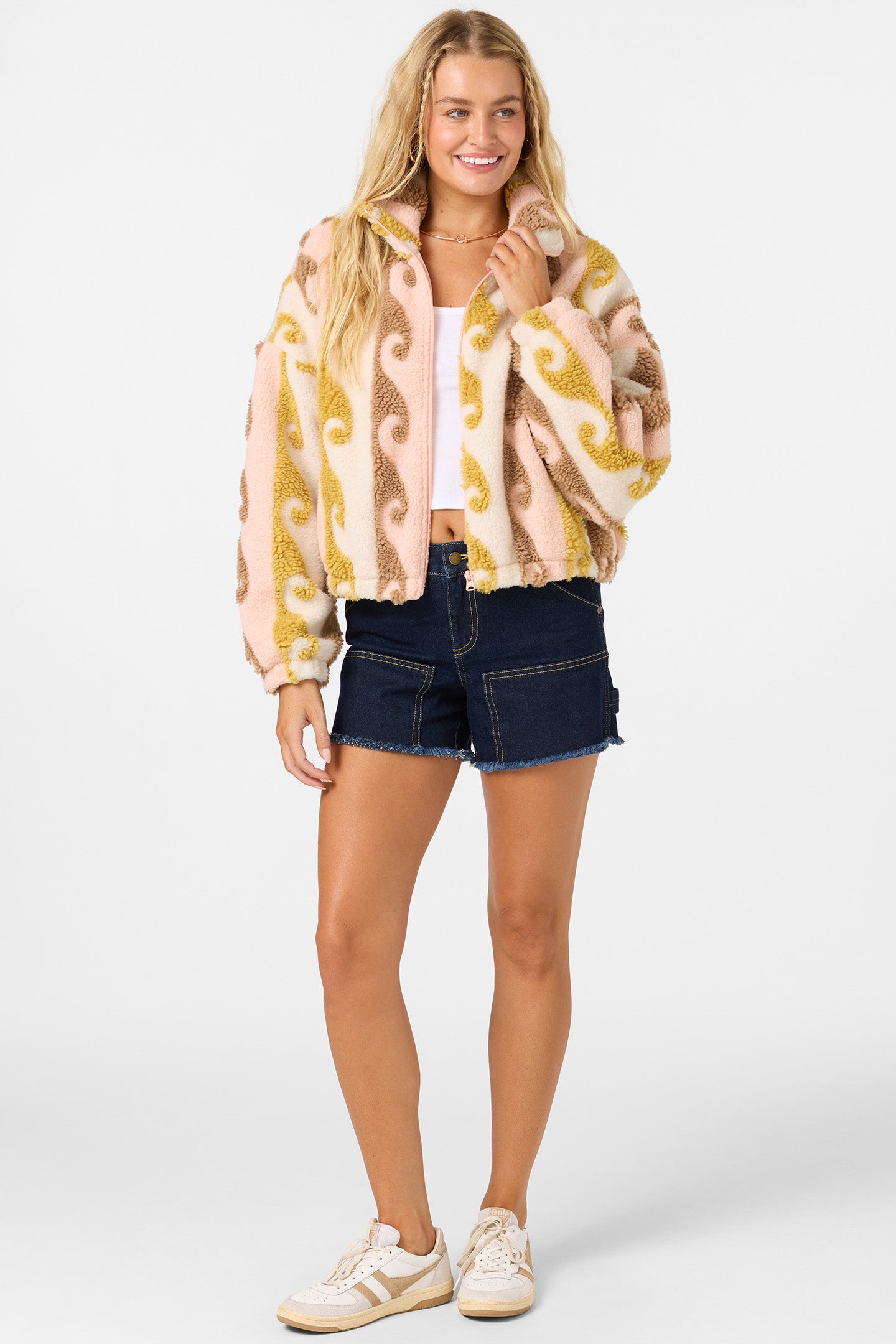 CORDIN JACQUARD SHERPA JACKET
