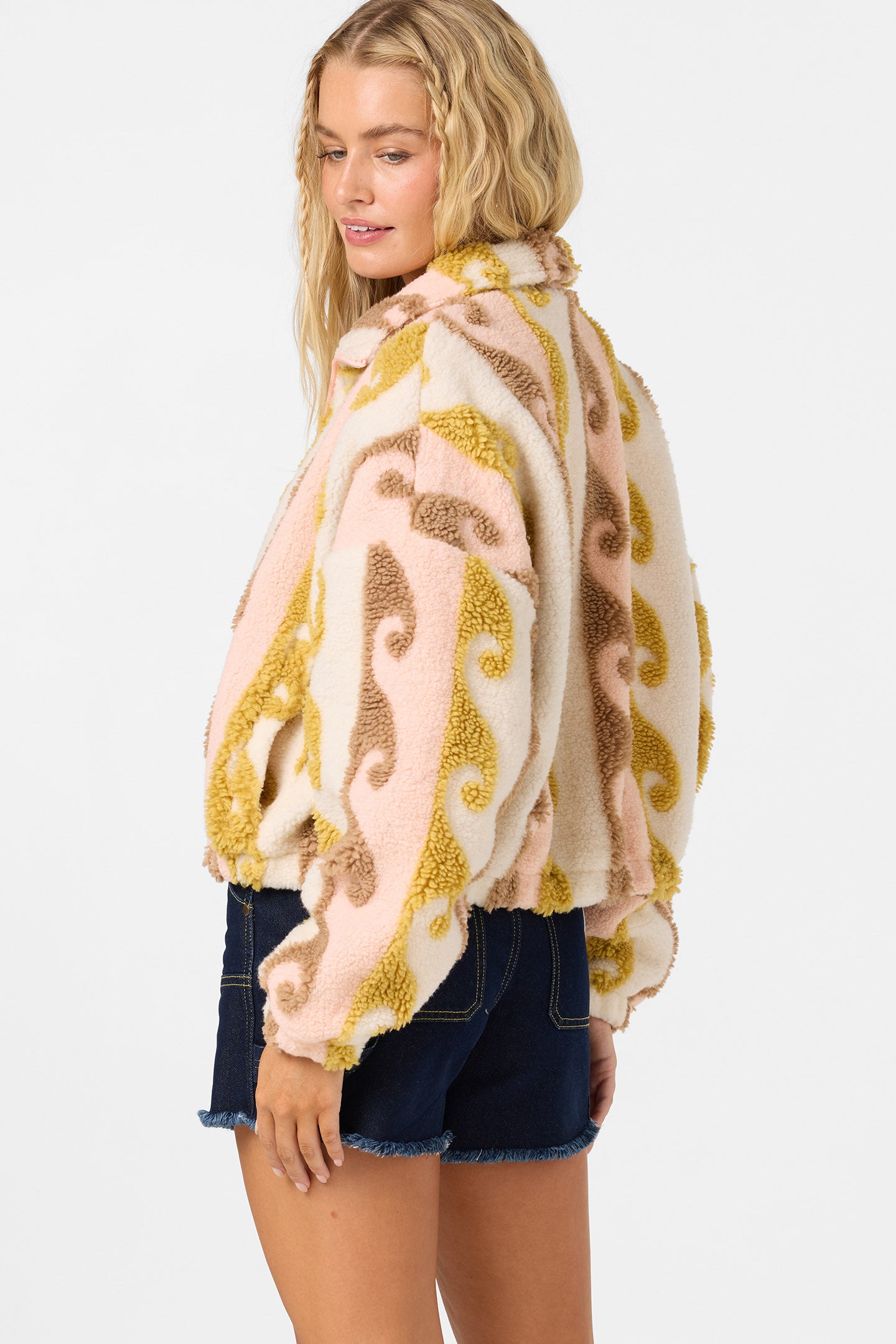 CORDIN JACQUARD SHERPA JACKET
