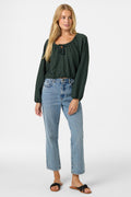 CAMI KNIT LONG SLEEVE TOP