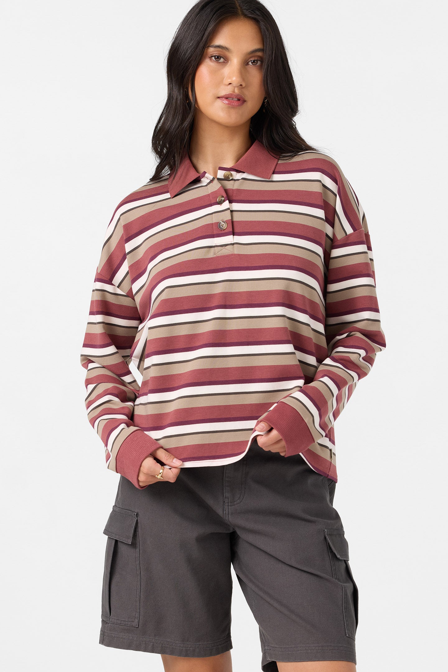 OG KYRA LS CROP POLO