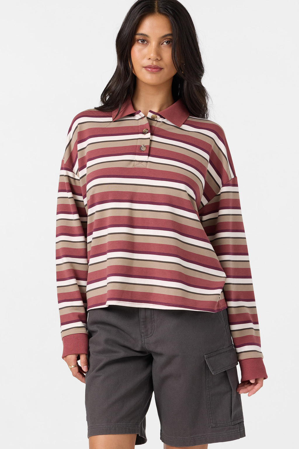 OG KYRA LS CROP POLO