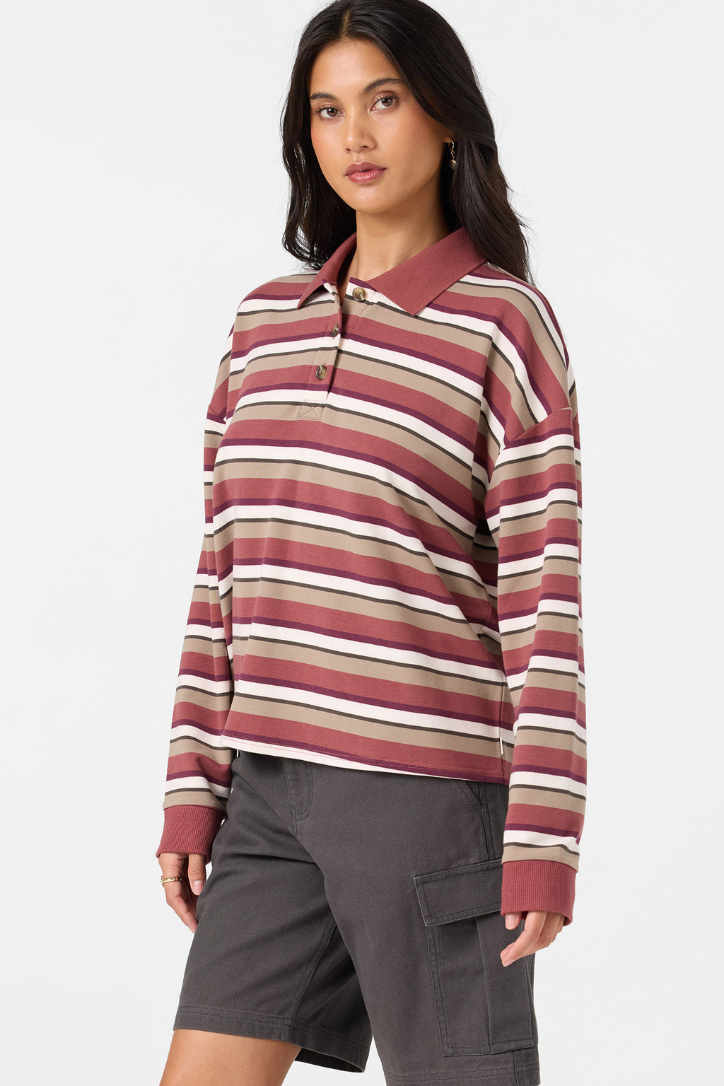 OG KYRA LS CROP POLO
