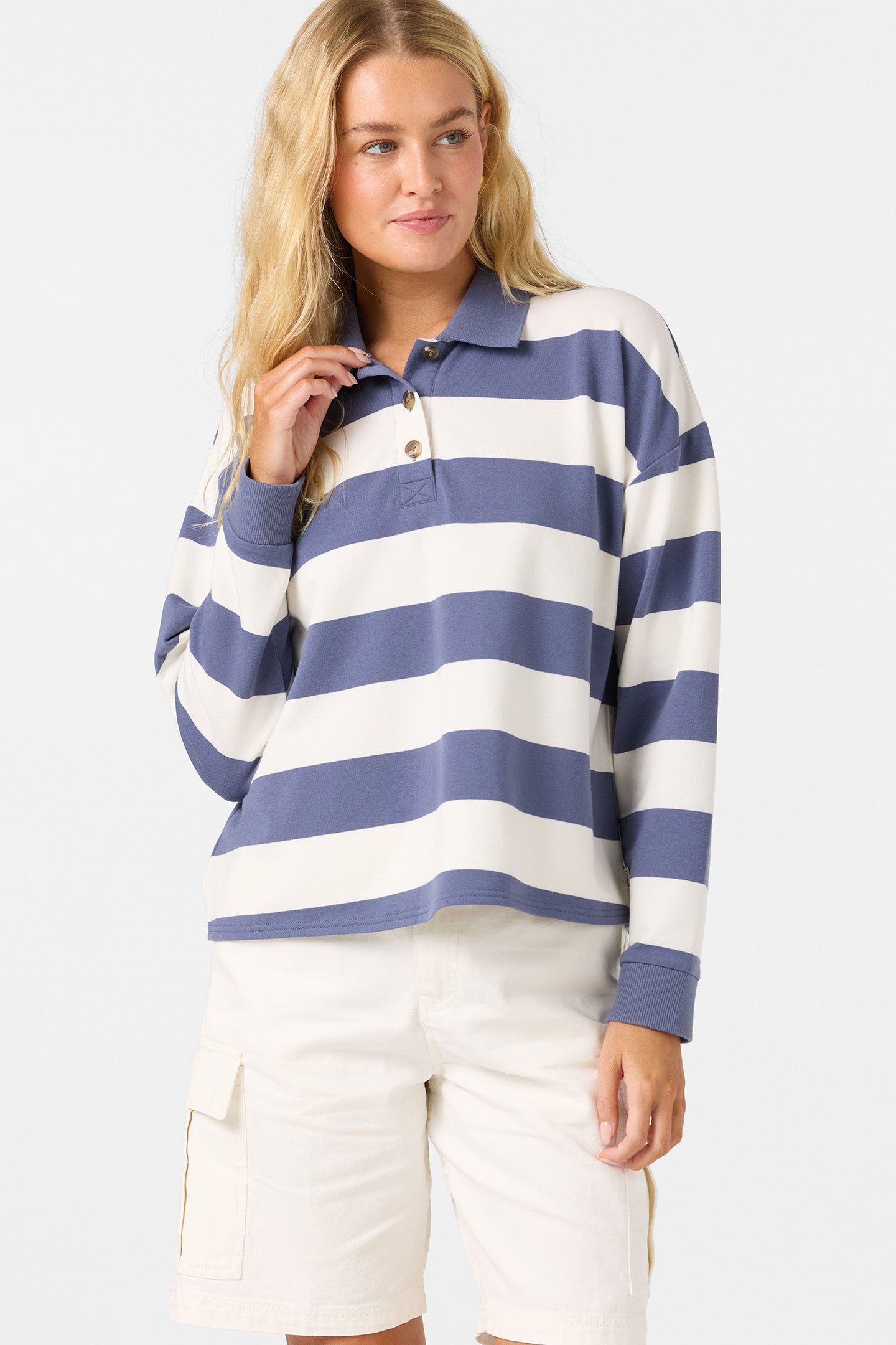 OG KYRA LS CROP POLO