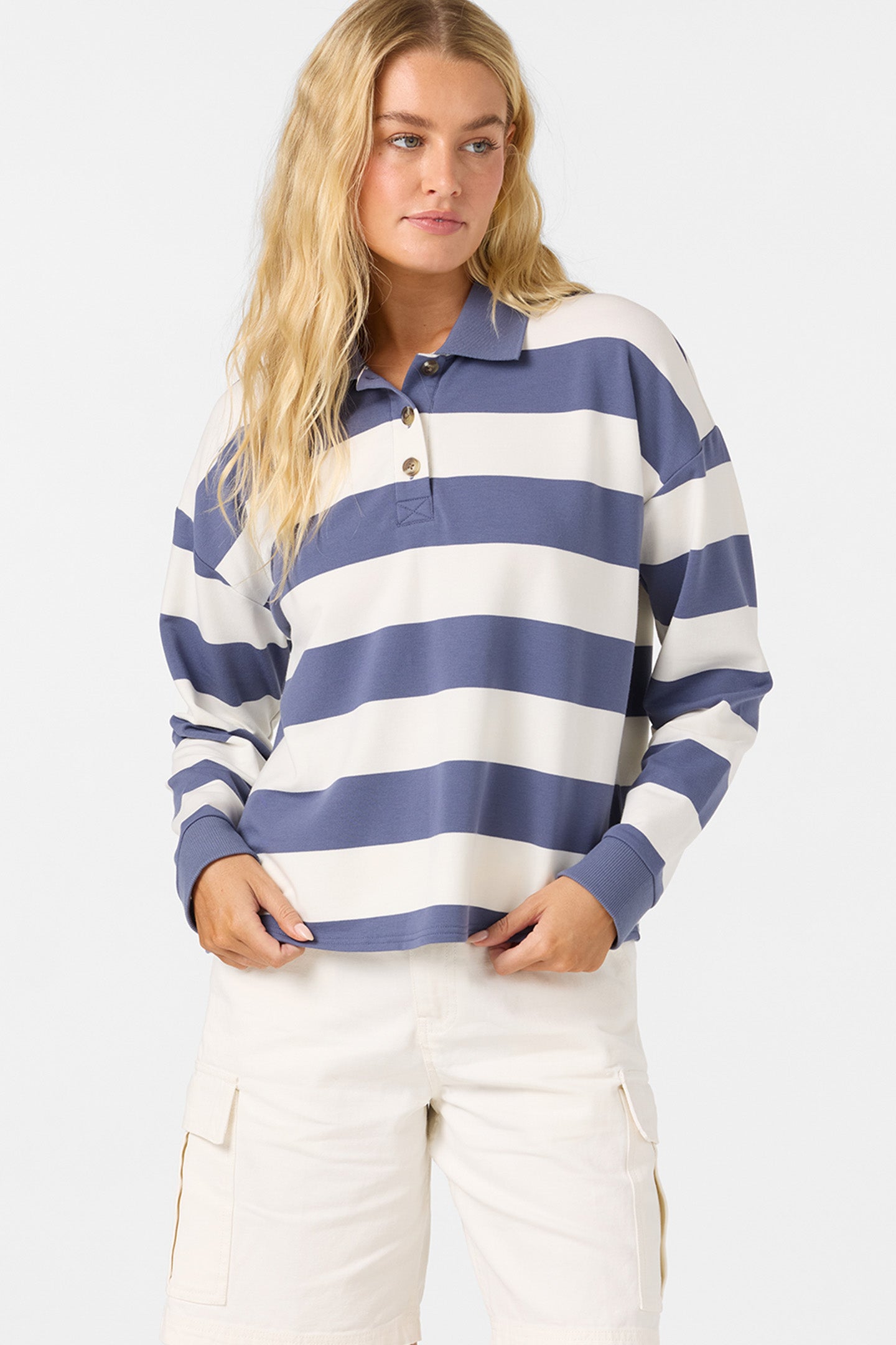 OG KYRA LS CROP POLO