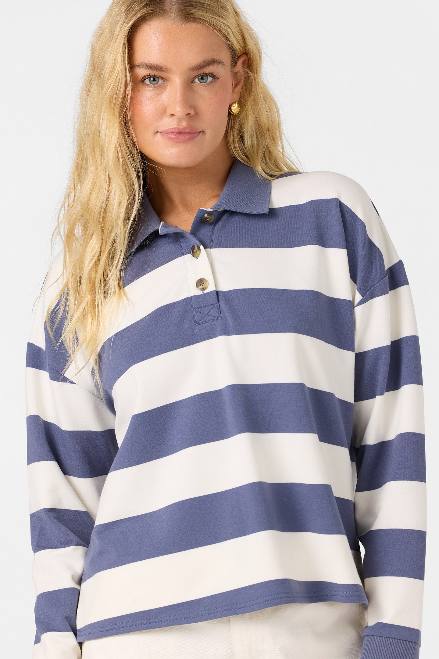 OG KYRA LS CROP POLO