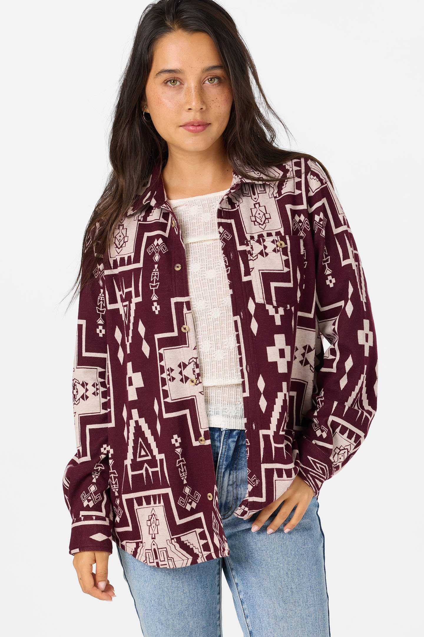JORGINA L/S KNIT TOP
