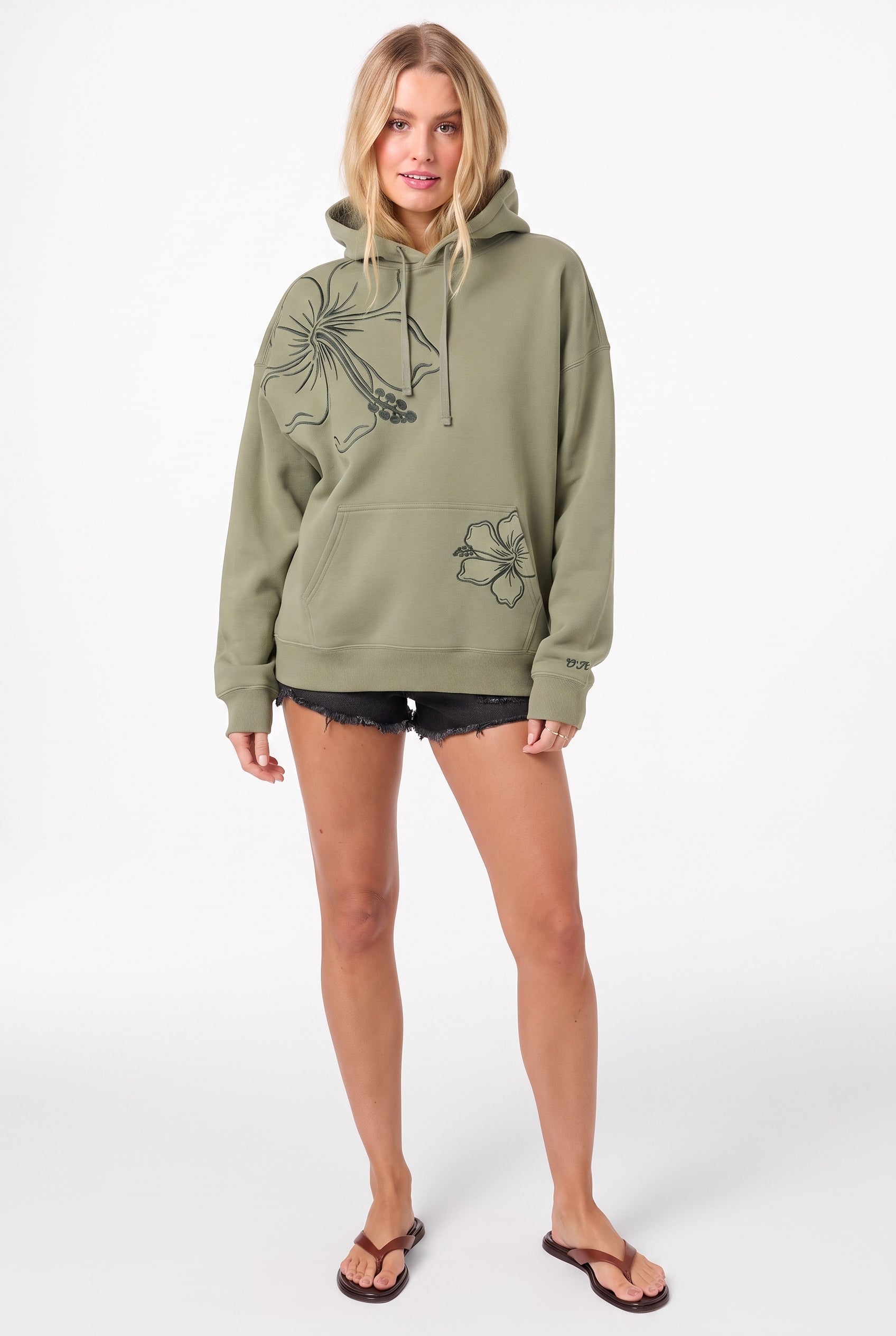 HIBISCUS OVERSIZED HOODIE